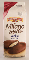 Milano Melts: Vanilla Creme Package